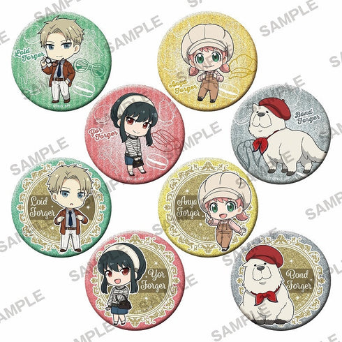 『SPY×FAMILY』きらきら缶バッジコレクション フレンチカジュアル(ミニ)Ver.【BOX】